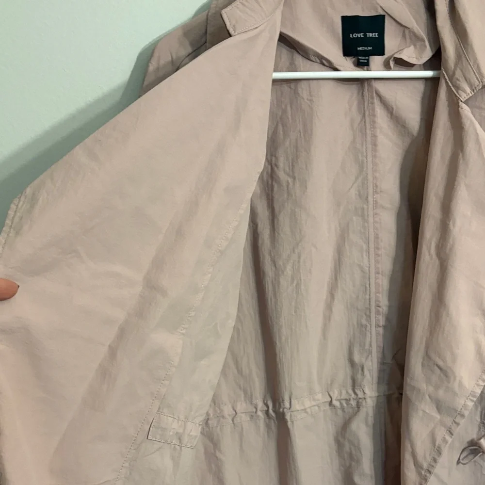 Lovetree Women's Pink Trench Coat size medium - Picture 4 of 11
